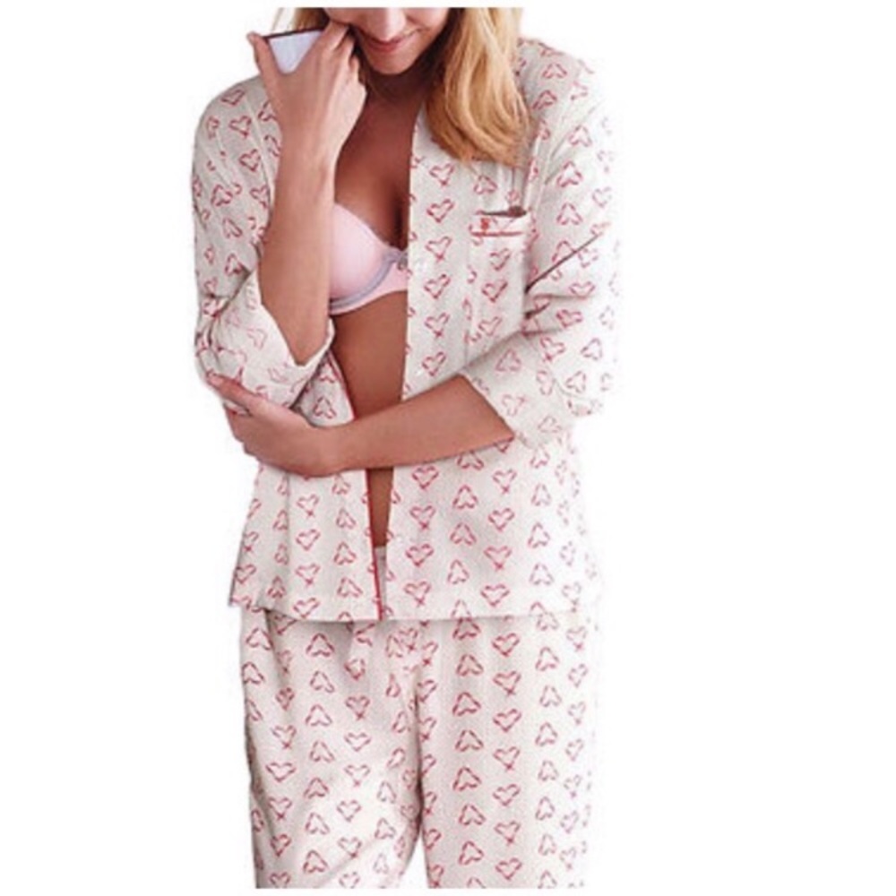 Victoria’s Secret Heart Pajama Set- Small